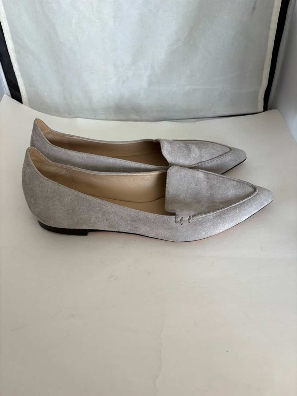 M. Gemi The Stellato gray Suede Pointed-Toe Loafers EU38 US8 - Picture 4 of 9